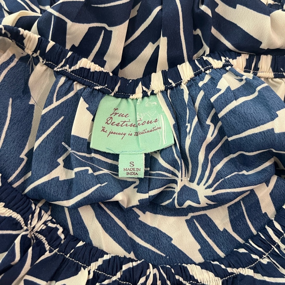 Blue and White Floral Dress by Free Destination